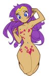  dark_skin flower_petals nude pointy_ears purple_hair rose_petals shantae shantae_(character) shantae_(series) 