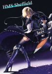  :o apron armor azur_lane blonde_hair boots braid breasts chain character_name collar commentary_request cross dark_background dress dust facing_away frills garter_straps gun hair_over_one_eye high_heel_boots high_heels highres itaco1987 knee_boots knee_pads long_sleeves looking_at_viewer looking_to_the_side maid maid_apron maid_headdress rigging serious sheffield_(azur_lane) shell short_hair signature small_breasts solo standing thighhighs torpedo torpedo_launcher torpedo_tubes turret weapon white_apron yellow_eyes 