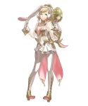  alternate_costume animal_ears bangs blonde_hair breasts bunny_ears cleavage cleavage_cutout cup detached_sleeves dress easter_egg egg fake_animal_ears fire_emblem fire_emblem_heroes full_body gloves gradient gradient_hair green_eyes highres holding kozaki_yuusuke long_hair looking_at_viewer low-tied_long_hair medium_breasts multicolored_hair official_art pink_hair polka_dot see-through sharena short_dress smile solo striped transparent_background white_gloves 