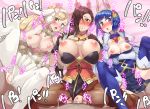  animal_ears bar_censor black_hair blonde_hair blue_hair boris_(noborhys) bouncing_breasts breasts bunny_ears bunnysuit censored clothed_sex commentary_request crotch_cutout cum cum_in_pussy fake_animal_ears fire_emblem fire_emblem:_monshou_no_nazo fire_emblem_heroes fire_emblem_if gloves hair_over_one_eye highres holding_hands kagerou_(fire_emblem_if) katua large_breasts looking_at_viewer medium_breasts multiple_girls pantyhose penis sex sharena spread_legs torn_clothes torn_legwear 