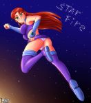  1girl cartoon_network dc_comics looking_at_viewer looking_back panties pov pov_eye_contact solo starfire teen_titans underwear 