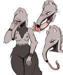  anteater anthro areola black_nose blue_eyes blush breasts cum cumshot disembodied_penis duo ejaculation embarrassed female female_focus fluffy fluffy_tail front_view fur glans grey_fur grey_tail half-closed_eyes hand_on_face hand_on_thigh humanoid_hands humanoid_penis long_tongue looking_at_penis looking_down male male/female mammal nipples nude oral orgasm penis rainbowsprinklesart sex simple_background snout solo_focus standing tongue tongue_out tonguejob white_background wide_hips 