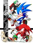  angry animal_ears armor artist_request blue_eyes full_body furry gloves highres knuckles_the_echidna male_focus nintendo open_mouth red_eyes sega shadow_the_hedgehog shoes simple_background sonic sonic_the_hedgehog super_smash_bros. super_smash_bros._ultimate tail white_background 