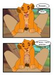  anal anal_penetration bestiality cub cum cum_in_ass cum_inside cum_while_penetrated disney feline feral hands-free human human_on_feral internal interspecies lion male male/male mammal orgasm penetration penis simba the_lion_king theoryofstrings tongue tongue_out young 