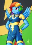  2018 anthro anthrofied clothing eyewear female fingerless_gloves friendship_is_magic gloves goggles my_little_pony mysticalpha pegaasus pose rainbow_dash_(mlp) skinsuit tight_clothing 
