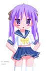  hiiragi_kagami kagami_hiiragi long_hair lucky_star no_panties purple_eyes purple_hair 