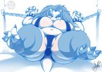  2018 absurd_res anthro belly big_breasts big_butt bound bowser breasts butt chain clothing crossgender deep_navel digital_media_(artwork) feet female hair hi_res koopa looking_at_viewer mario_bros navel nintendo overweight overweight_female paws scalie slightly_chubby thick_thighs video_games voluptuous zoidberg656art 