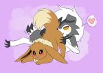  &lt;3 3_toes afterdarkie all_fours alternate_color amber_eyes ambiguous_gender anal ass_up black_nose blush canine chest_tuft claws collar eevee feral feral_on_feral fluffy fluffy_tail fur grey_fur lycanroc male male/ambiguous mammal midnight_lycanroc nintendo open_mouth oral penis pok&eacute;mon pok&eacute;mon_(species) raised_tail red_eyes rimming sex spiked_collar spikes tan_fur toes tongue tuft video_games white_fur 