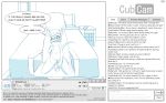  2018 absurd_res anthro aogami bed bedroom bella_mouse buckteeth cam_show camgirl chair chat chat_box cub cubcam cup digital_media_(artwork) english_text eyewear female flat_chested glasses hi_res kneeling livestream mammal mileymouse mouse navel nipple_pinch nipples office_chair one_eye_closed peeing pinch pussy recording rodent solo teeth text urine watersports webcam wink young 