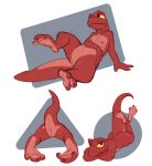  anthro anus breasts colored_sketch female lizard looking_at_viewer multiple_images nipples nude pussy reptile scalie siroc solo spread_legs spreading toony 