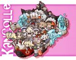  6+girls :&lt; :d @_@ ^_^ ^o^ abyssal_crane_hime ahoge battleship_hime battleship_water_oni black_hair black_hat blonde_hair blue_eyes blue_sailor_collar blush breast_pocket brown_eyes brown_hair chaki_(teasets) closed_eyes daitou_(kantai_collection) dress elbow_gloves escort_water_hime fairy_(kantai_collection) food gambier_bay_(kantai_collection) glasses gloves grey_hair grin hachimaki hair_between_eyes hair_over_one_eye hamanami_(kantai_collection) hat headband hiburi_(kantai_collection) high_ponytail holding horn horns intrepid_(kantai_collection) jervis_(kantai_collection) kantai_collection light_brown_hair long_hair machinery multicolored multicolored_clothes multicolored_gloves multiple_girls musashi_(kantai_collection) one_eye_closed open_mouth pocket ponytail red_eyes remodel_(kantai_collection) rensouhou-chan sailor_collar sailor_dress sailor_hat shimakaze_(kantai_collection) shinkaisei-kan short_hair short_sleeves silver_hair sleeveless smile tashkent_(kantai_collection) tongue tongue_out turret twintails v-shaped_eyebrows white_gloves white_hair white_hat white_headband zuihou_(kantai_collection) zuikaku_(kantai_collection) 