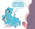  anthro balls balls_touching cartoon_network cat clone cub enookie father feline gumball_watterson incest lagomorph male male/male mammal parent penis rabbit richard_watterson selfcest son square_crossover the_amazing_world_of_gumball young 