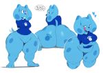  &lt;3 2018 3_toes absurd_res anthro anthrofied belly big_breasts big_butt big_thighs biped blue&#039;s_clues blue_(blue&#039;s_clues) blue_eyes blue_nose bottomless breast_rest breasts butt canine clothed clothing crossed_arms dialogue digital_media_(artwork) dog english_text featureless_crotch feet female fur hands_behind_back hi_res huge_butt huge_hips licking licking_lips looking_at_viewer looking_back mammal nipple_bulge overweight overweight_female rear_view shirt short_stack simple_background sitting smile solo spots spotted_fur sssonic2 standing tailwag text thick_thighs toes tongue tongue_out voluptuous white_background wide_hips 
