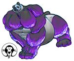  bear belly big_belly big_breasts big_feet big_muscles breasts female huge_breasts hyper hyper_muscles mammal muscular overweight panda small_head solo taur xatanlion 