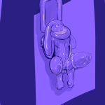  2017 3_toes anthro balls digital_drawing_(artwork) digital_media_(artwork) domzy drinking drinking_urine erection gag gagged lagomorph long_ears male mammal penis public_use rabbit ring_gag rubber shiny simple_background solo toes turbinedivinity urinal urine watersports 
