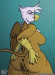 anthro anus avian better_version_at_source big_butt breasts butt featureless_breasts female friendship_is_magic gilda_(mlp) gryphon hand_on_butt my_little_pony pussy pussy_juice sketchybug smile solo standing thick_thighs tongue tongue_out 