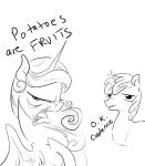  dialogue duo english_text equine feathered_wings feathers female feral friendship_is_magic glacierclear hair horn male mammal monochrome my_little_pony princess_cadance_(mlp) shining_armor_(mlp) simple_background text unicorn white_background winged_unicorn wings 