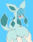  &lt;3 bestiality blush butt disembodied_penis eeveelution female feral fukenzenfuni glaceon human human_on_feral interspecies male male/female mammal nintendo penetration penis pok&eacute;mon pok&eacute;mon_(species) pok&eacute;philia pussy simple_background vaginal vaginal_penetration video_games 