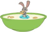  alpha_channel blazera cereal disney eating female food inner_tube judy_hopps lagomorph mammal micro milk solo zootopia 