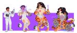  2018 anthro astronaut big_breasts black_hair blush breast_expansion breasts dark_skin feline female genie hair happy hhazard human human_to_anthro improvised_sex_toy lamp long_hair mammal masturbation nipple_piercing nipples open_mouth piercing pussy sequence short_hair simple_background solo standing surprise tail_growth tiger transformation 