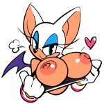  &lt;3 anthro bat big_breasts breasts eyelashes female looking_at_viewer mammal nipples notorious_fur presenting presenting_breasts rouge_the_bat solo sonic_(series) watatanza 