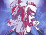  ankofox lycanroc mammal nintendo open_mouth pok&eacute;mon pok&eacute;mon_(species) video_games zoroark 