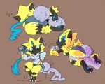  anthro bulge clothing distracted facesitting gaming kissing_balls male nintendo pok&eacute;mon pok&eacute;mon_(species) sex sleep_sex sleeping tears_of_soy_(artist) underwear video_games zeraora 