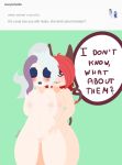  2018 arms_behind ask_blog at big_breasts bigger blush breasts clitoris demon digitalmedia(artwork) domination duo english_text female female_on_humanoid fingering hair hi_res horn human human_on_humanoid humanoid invalid_tag looking_at_viewer mammal meryiel nipples not_furry nude pussy pussy_juice red_hair sequence source speech_bubble standing succ_the_succubus succubus text toony version white_hair 
