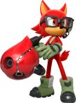  canine custom_character_(sonic_forces) eyewear fur glasses mammal official_art red_fur sonic_(series) sonic_forces weapon wolf 