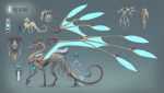  2017 ambiguous_gender curved_horn digital_media_(artwork) dragon feral horn membranous_wings model_sheet solo standing teisol wings 
