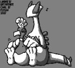  daftpatriot digital_media_(artwork) flygon_(artist) grey_background greyscale ho-oh legendary_pok&eacute;mon lugia massage monochrome nintendo pixel_(artwork) pok&eacute;mon pok&eacute;mon_(species) shoulder_massage simple_background video_games 