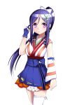  blue_hair blush long_hair love_live!_sunshine!! matsuura_kanan ponytail smile violet_eyes yukata 