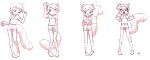  2018 aggressive_retsuko anthro aogami clothed clothing disney female footwear fur hair human_to_anthro luz_(the_owl_house) mammal red_panda sequence shoes simple_background solo transformation white_background 