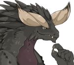  capcom claws dragon horn monster_hunter monster_hunter_world nergigante simple_background video_games 