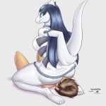  2018 anal anthro anthrofied avian clothed clothing digital_media_(artwork) duo facesitting female girokett hair legendary_pok&eacute;mon long_hair looking_back lugia male male/female nintendo oral pok&eacute;mon pok&eacute;mon_(species) rear_view rimming sex signature simple_background sitting text video_games wings 