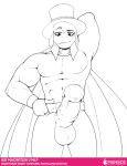  3mangos abs animal_genitalia animal_penis anthro anthrofied balls big_macintosh_(mlp) big_muscles cape clothing equine equine_penis erection freckles friendship_is_magic gloves hat horse male mammal muscular muscular_male my_little_pony nude penis pony solo top_hat wheat 