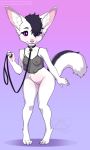  anthro bottomless canine clothed clothing collar female fennec fox kittydee leash looking_at_viewer mammal pussy sheer_clothing smile solo standing translucent transparent_clothing wide_hips 