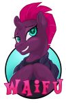  &lt;3 &lt;3_eyes armor blue_eyes blush broken_horn equine fizzlepop_berrytwist_(mlp) hobbes_maxwell horn mammal my_little_pony my_little_pony_the_movie solo tempest_shadow_(mlp) unicorn waifu 