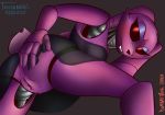  anus bedroom_eyes biting_lip black_sclera blush bombay_(artist) bonnie clothed clothing fan_character female five_nights_at_freddy&#039;s ginbon half-closed_eyes lagomorph machine mammal partially_clothed presenting pussy pussy_juice rabbit red_eyes robot seductive tagme video_games 