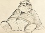  2018 alice_detective_bureau anthro clothed clothing hat inspector_arai kogiinu male mammal overweight overweight_male police procyonid raccoon 