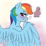  &lt;3 2018 blush digital_media_(artwork) equine evomanaphy feathered_wings feathers female friendship_is_magic grin hair hi_res looking_at_viewer mammal multicolored_hair my_little_pony pegasus rainbow_dash_(mlp) rainbow_hair smile wings 