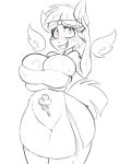  2017 anthro anthrofied big_breasts blush breasts cleavage clothed clothing equine eyewear female freckles friendship_is_magic goggles hair jrvanesbroek mammal mature_female monochrome my_little_pony pegasus sketch solo thick_thighs towel water wet wide_hips windy_whistles_(mlp) wings 