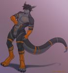  agito-savra agito_savra_(character) anthro big_tail dragon male muscular muscular_male nude solo tattoo 