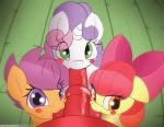  2018 animated anthro apple_bloom_(mlp) ball_suck balls blush collaborative_fellatio cub cutie_mark_crusaders_(mlp) digital_media_(artwork) equine erection fellatio fellatio_pov female friendship_is_magic fur group group_sex hair horn horse looking_at_viewer male male/female mammal medial_ring my_little_pony n0nnny nude oral oral_penetration penetration penis pony receiving_pov scootaloo_(mlp) sex smile sucking sweetie_belle_(mlp) unicorn vein veiny_penis young 