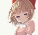  blonde_hair blue_eyes bow close-up commentary_request dress hair_bow highres looking_at_viewer mother_(game) mother_2 paula_(mother_2) pink_dress ribbon shifumame smile solo 