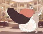  2018 anthro balls big_balls big_breasts big_penis blush bottomless breasts clothed clothing cum dickgirl erection eyewear glasses hair hi_res huge_balls huge_breasts huge_penis hyper hyper_balls hyper_breasts hyper_penis intersex kangaroo mammal marsupial penis solo standing stunnerpony sweater thick_thighs vein veiny_balls veiny_penis voluptuous wide_hips 