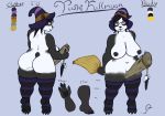  anthro bear big_breasts big_butt big_thighs breasts broom butt clothed clothing eyewear female front_view glasses huge_breasts inverted_nipples legwear magic_user mammal model_sheet mostly_nude nipples panda pandaren partially_clothed puffy_nipples pussy rear_view slightly_chubby solo squeedrii thigh_highs tushi_fullmoon video_games voluptuous warcraft witch 