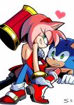  &lt;3 amy_rose anthro clothing duo female gloves green_eyes hammer hedgehog male male/female mammal nervous shadeshark signature sonic_(series) sonic_the_hedgehog tools video_games 