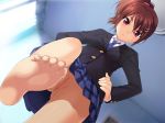  blush brown_hair game_cg mebae nonohara_miki photoshop sakura_anna tanuki_soft uncensored 