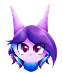  2018 alpha_channel anthro aquatic_dragon big_eyes black_nose bust_portrait clothed clothing dragon duskyumbreon eyewear female freedom_planet freedom_planet_2 hair headgear hi_res horn hybrid looking_at_viewer mammal pink_body pink_eyes portrait purple_body purple_eyes purple_hair sash_lilac signature simple_background smile solo transparent_background video_games 